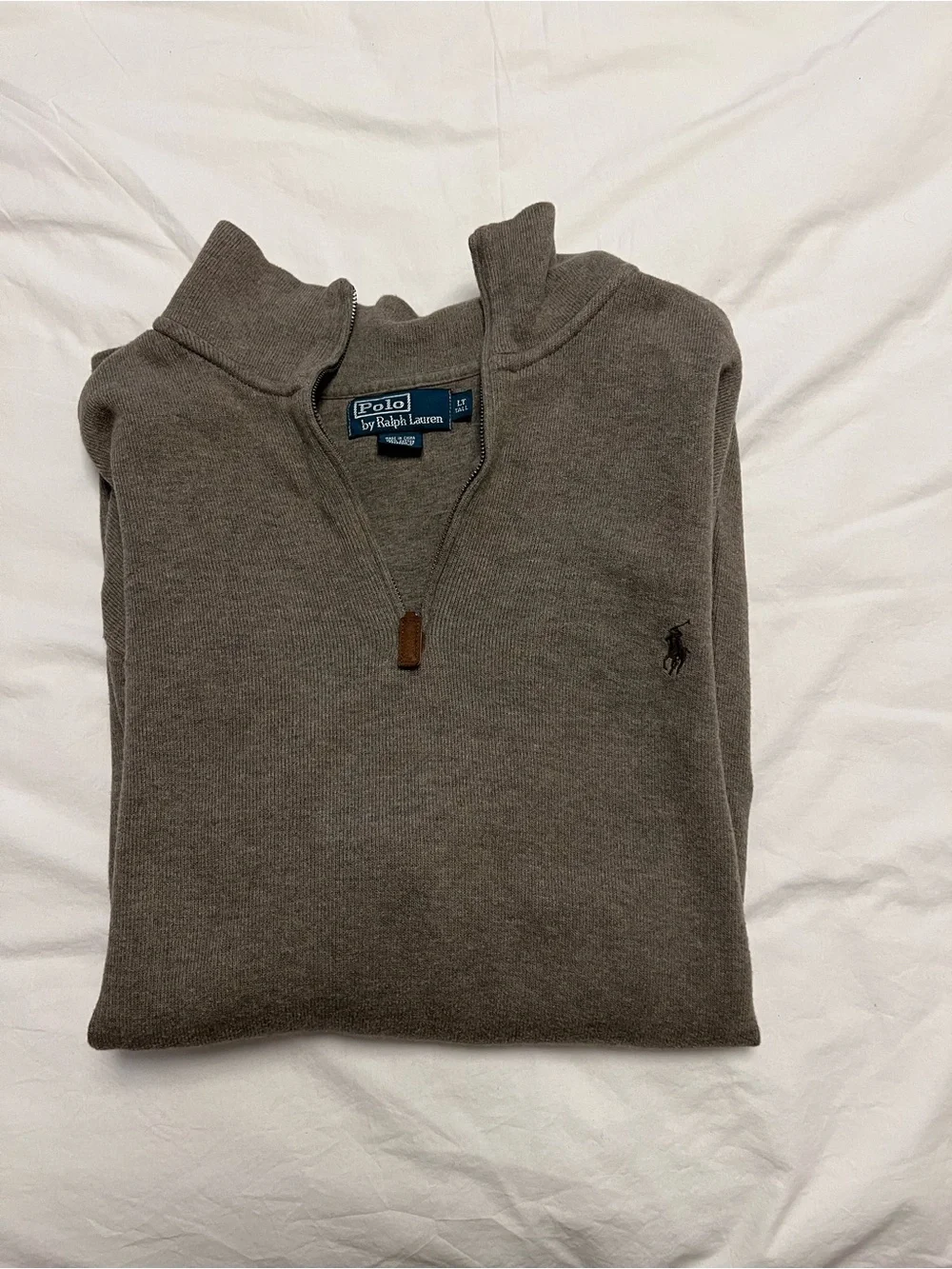 Polo by Ralph Lauren Gray Half-Zip Pullover Sweater